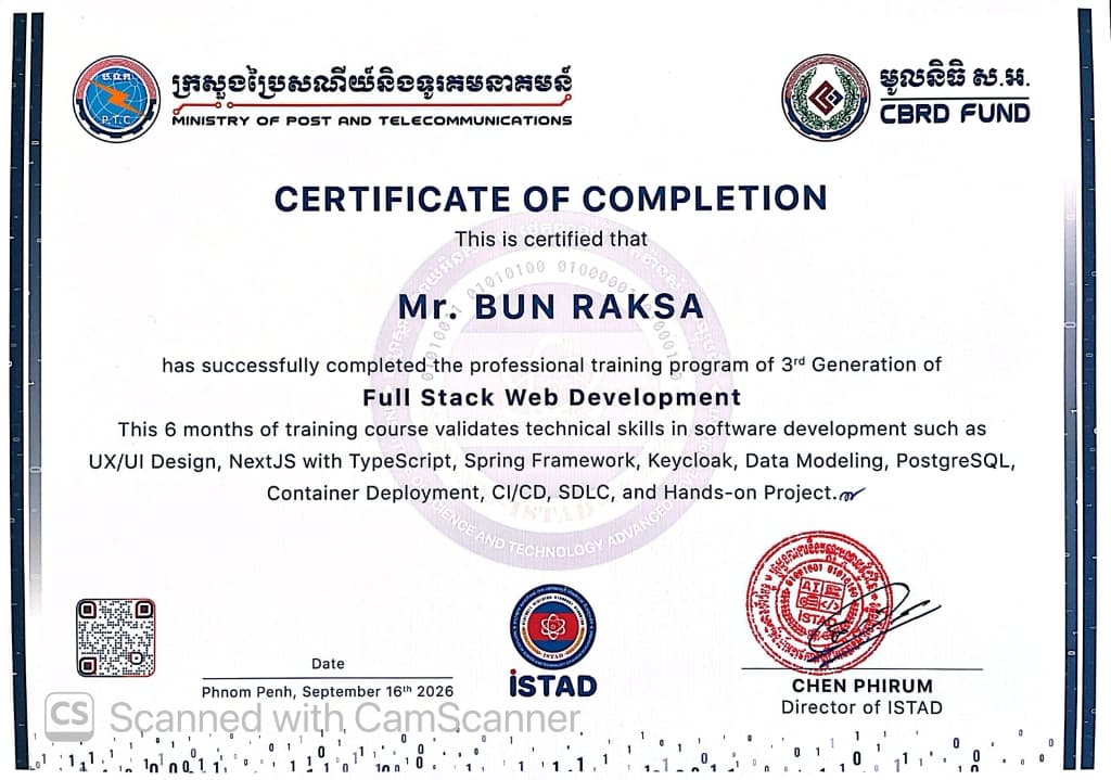 Full Stack Web Development (IT Expert 3rd Generation)