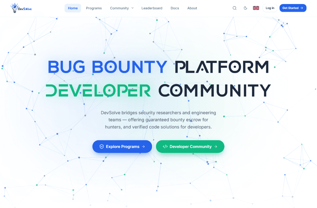 DevSolve - Developer Community & Bug Bounty - Developed by Bun Raksa